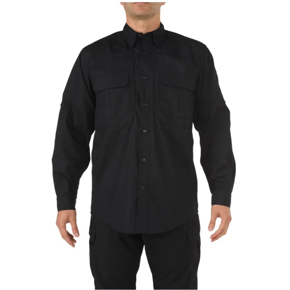 5.11 Tactical Series Mens 2XL, NWT,  Button Down Shirt Black Long Sleeve Regular